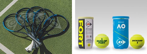 プロからビギナーまで、テニスをトータルにサポート。